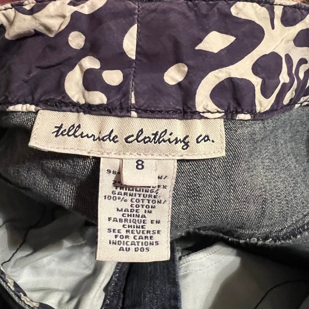 Telluride‎ Clothing Co. Blue Denim Jeans Women's Size 8 Cotton Blend Casual